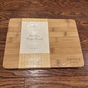 Grove Collaborative Bamboo Prep Board 10.3" x 7.5" Durable Antibacterial NEW